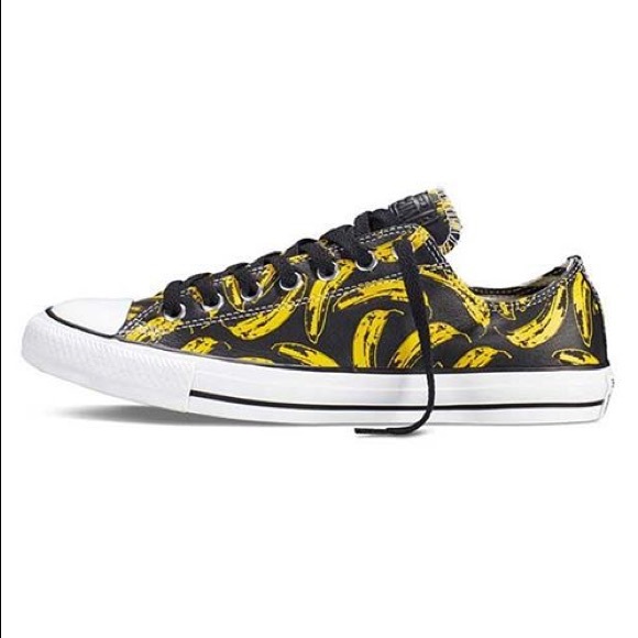 Converse leather shoes banana Andy Warhol women’s - Picture 2 of 8
