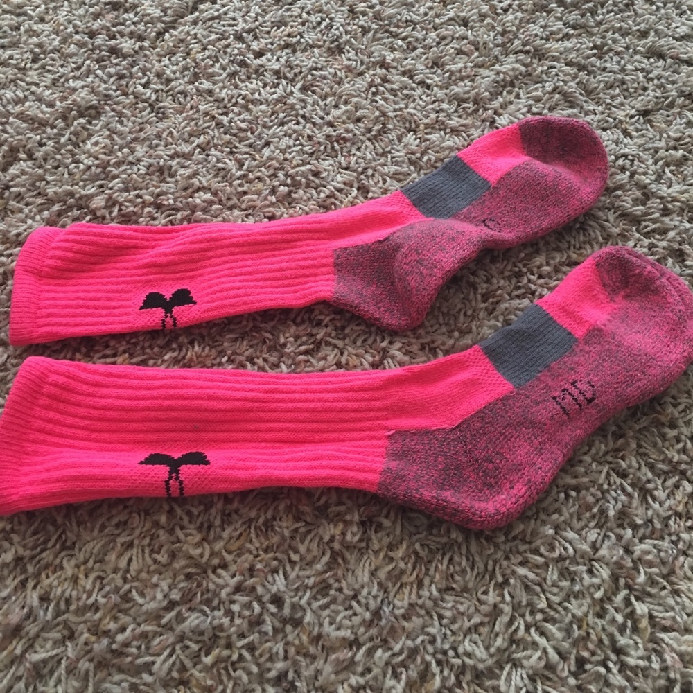Hot pink socks