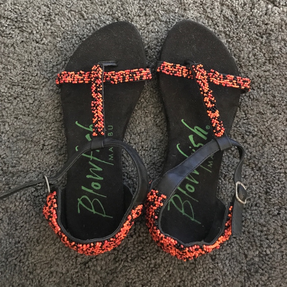 Brand new Blowfish Malibu bead sandals sz6