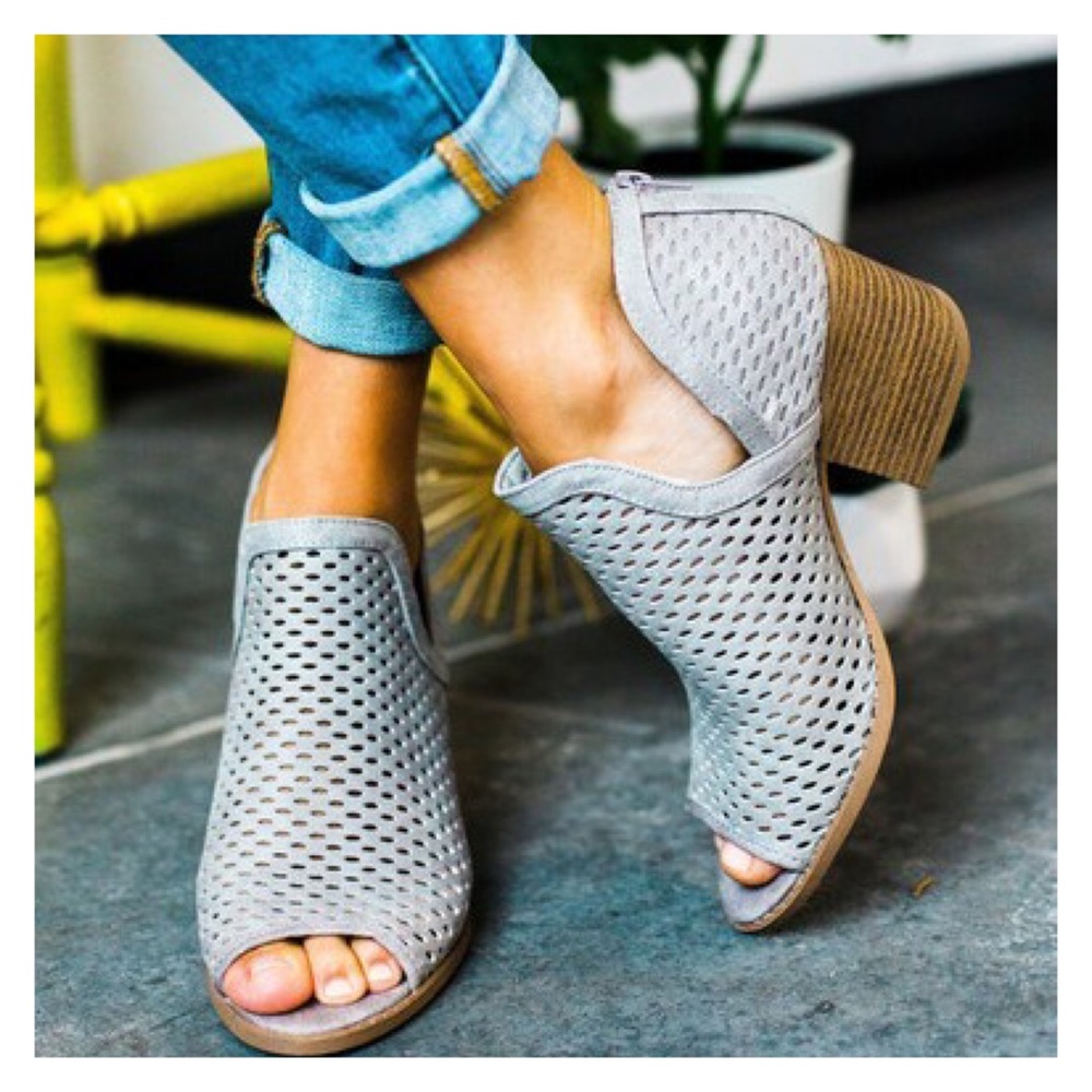 Jet Setter- Vegan Suede Ankle Booties - Picture 6 of 7