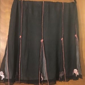 💯% silk Identity by Lord&Taylor A-line skirt Sz14