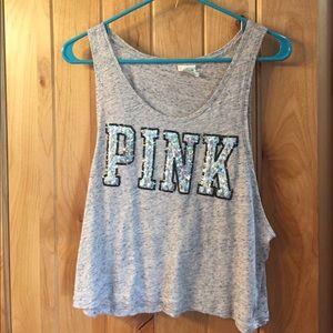Crop top pink tank