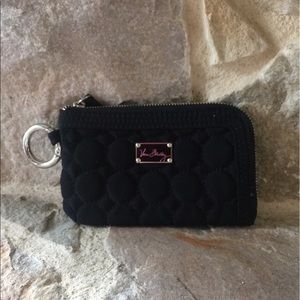 Black Round Quilted ID Case
