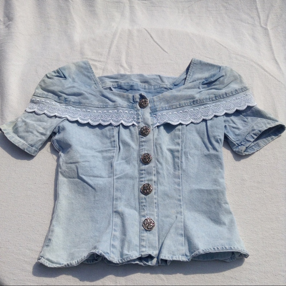 Vintage Denim Blouse