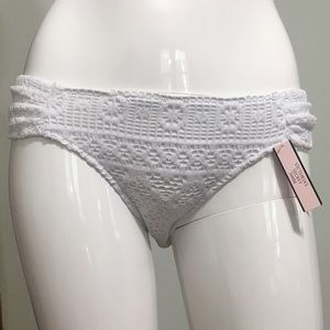 Victoria's Secret white, crochet swim bottom