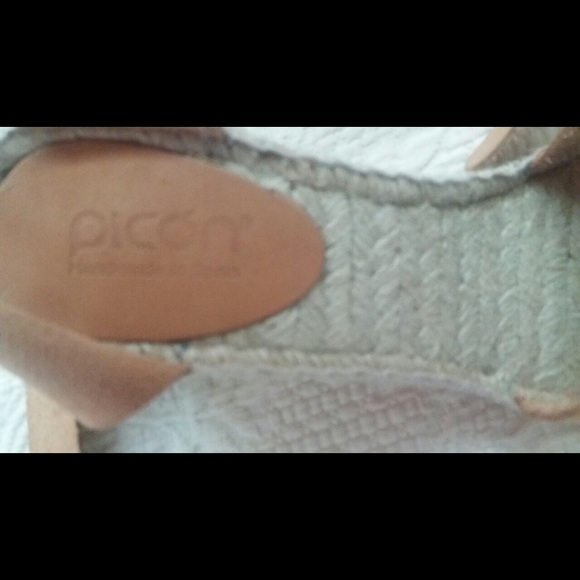 Tan/light Brown Leather Espadrilles - Picture 3 of 4
