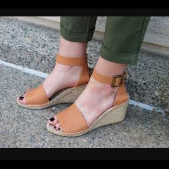 Tan/light Brown Leather Espadrilles - Picture 4 of 4