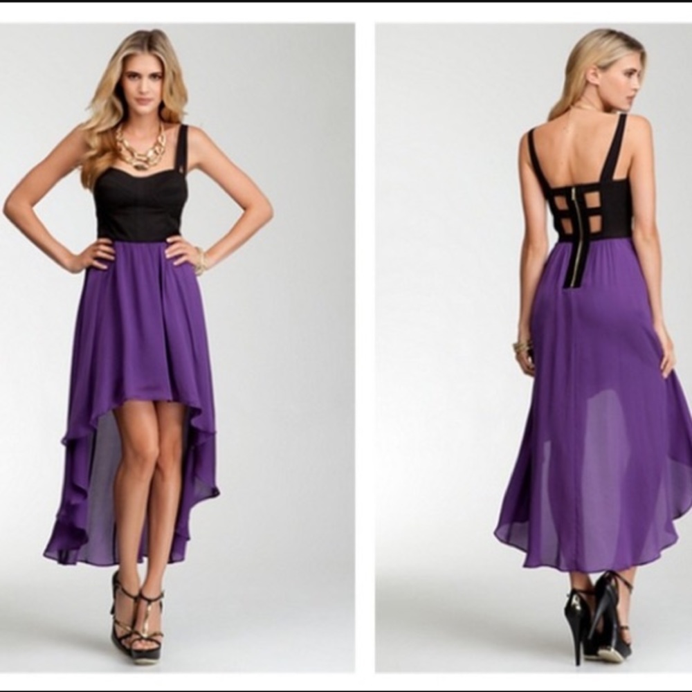 Bebe high low dress