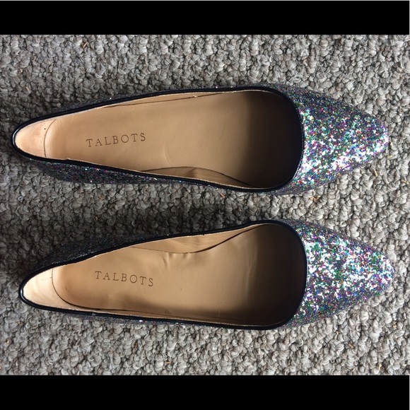 Talbots Shoes - SALE: Talbots Sparkly Glitter Flats
