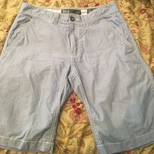 Light blue stripped tailored shorts