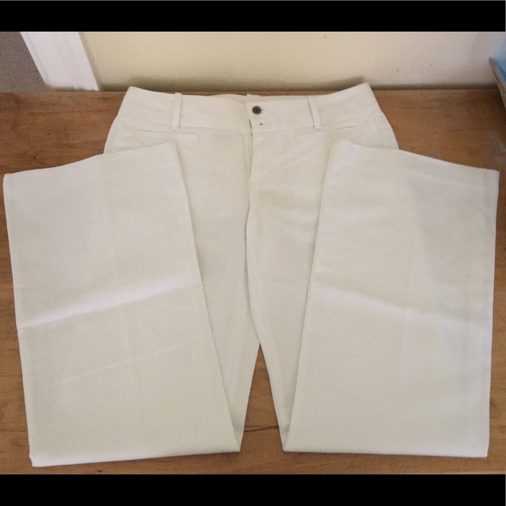 NWOT Calvin Klein white linen/cotten pants