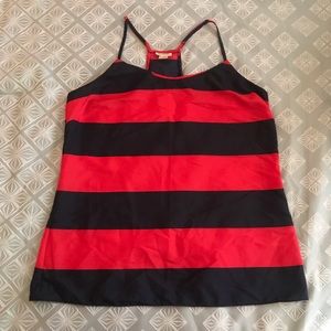 J Crew Red Blue Nautical Racerback Tank Top Cami 8