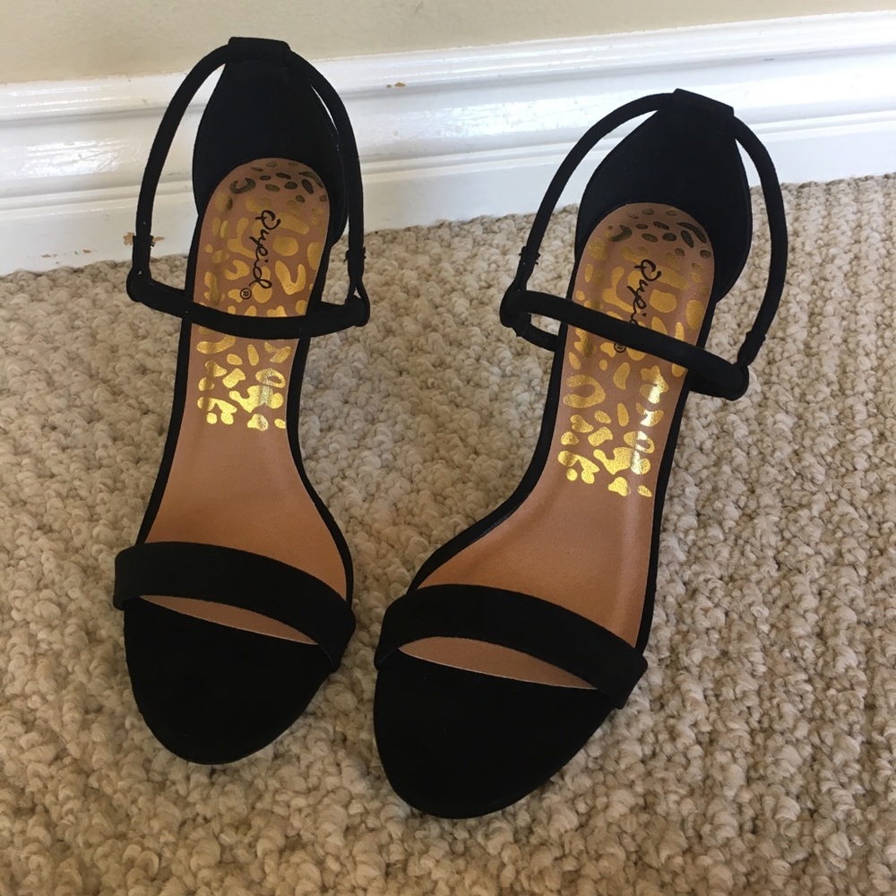 Black Strappy Heels