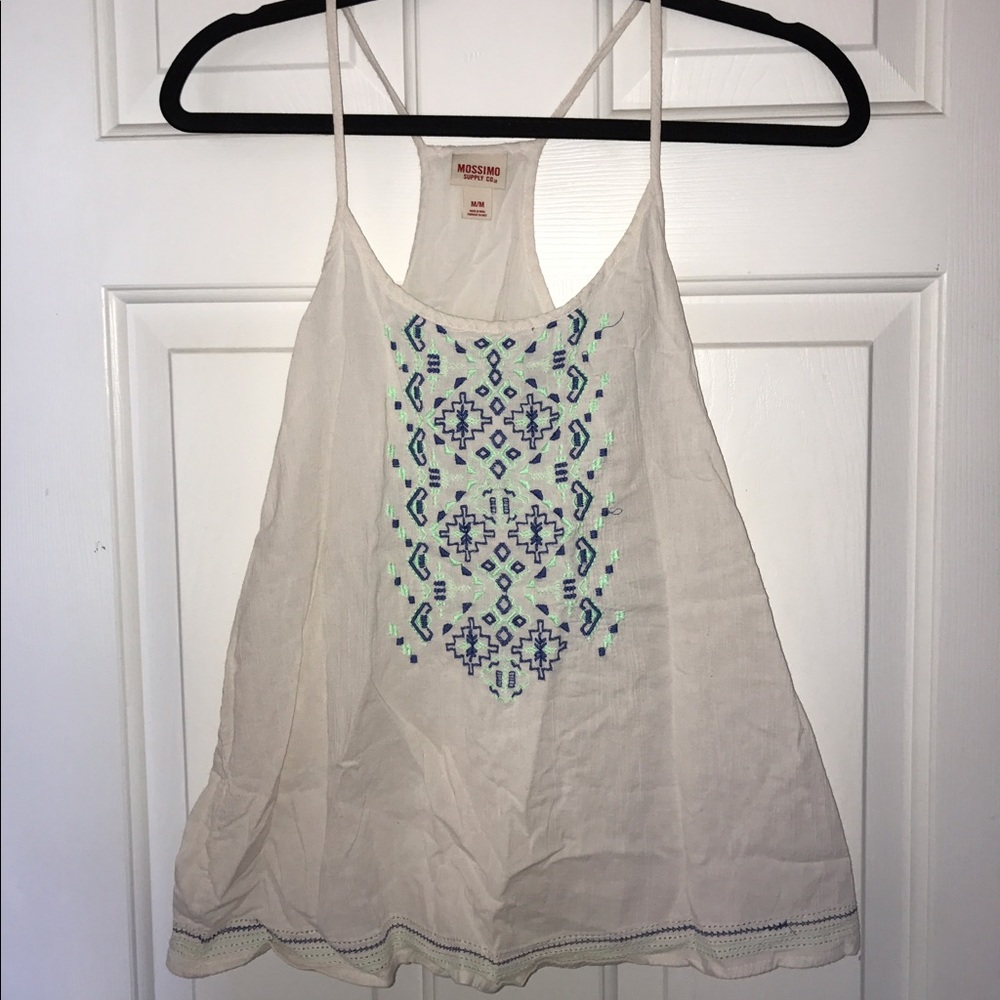 Light Pink W/ Design Tank Top