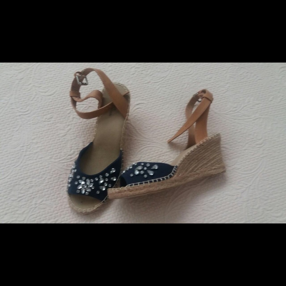 REDUCED:: White Mountain Embellished Espadrilles