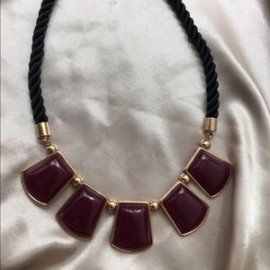 Burgundy necklace