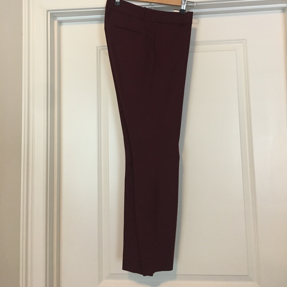 J. Crew Minnie Pant in burgundy