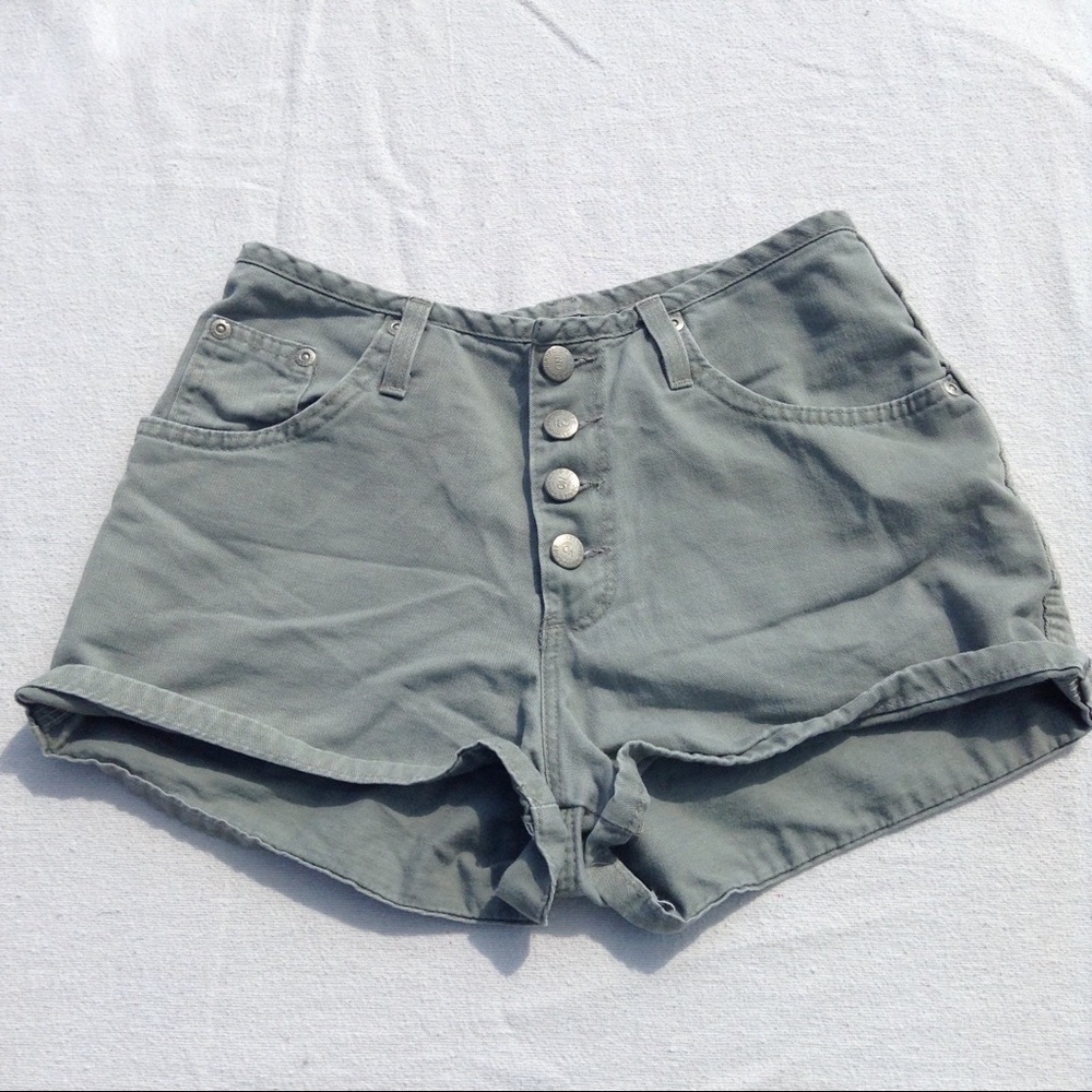 Vintage Button Up Shorts
