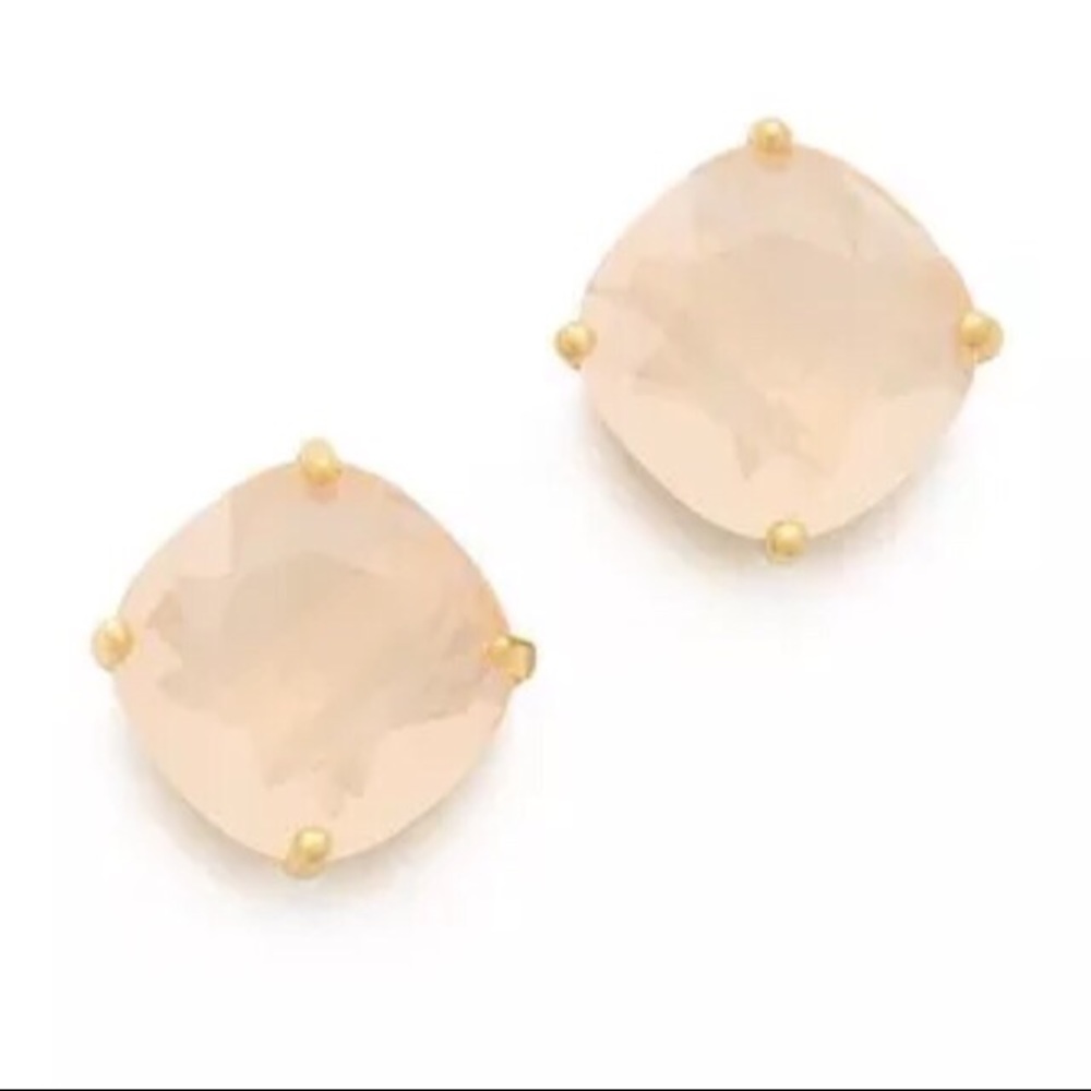 Kate Spade Small Square Studs Light Pink 😍😍