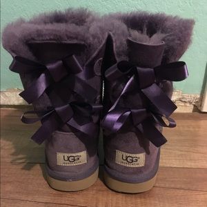 Purple bow ugg boots!