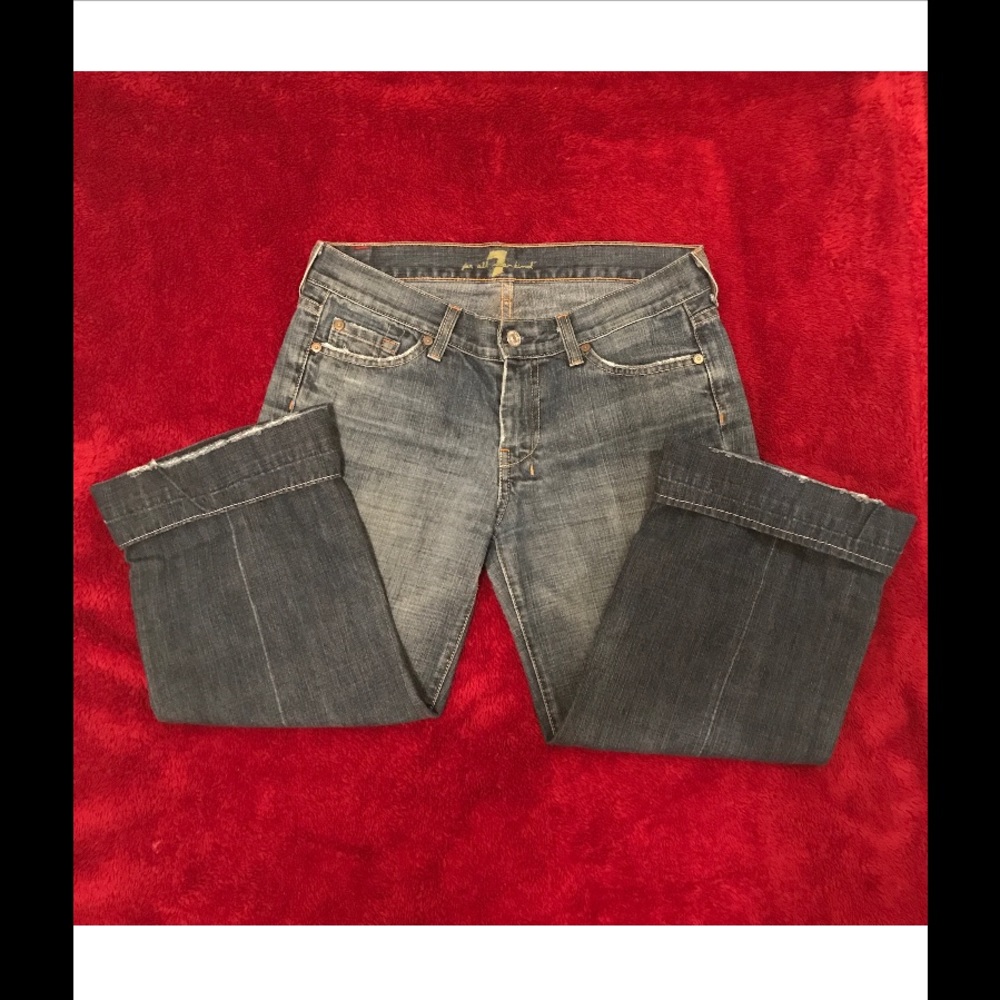⚜7 FOR ALL MANKIND "DOJO" CAPRIS SIZE 29⚜