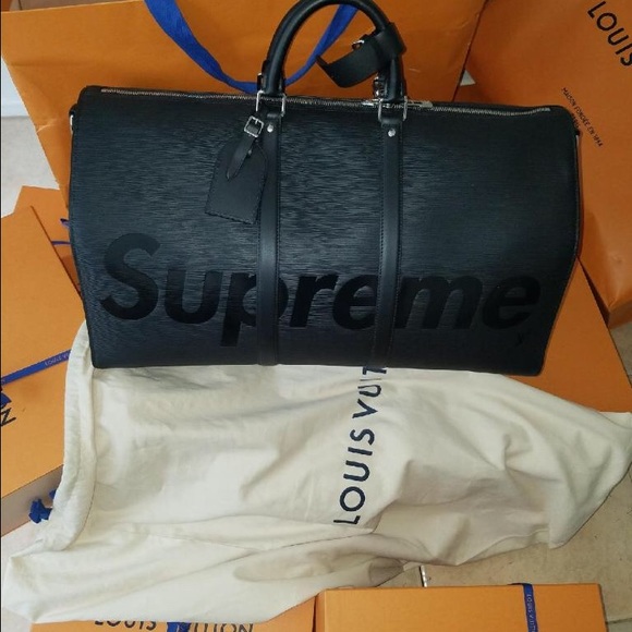 Keepall Band. 55 Black - Picture 2 of 3