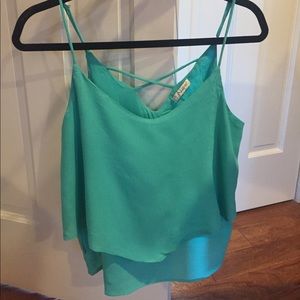Teal tank top