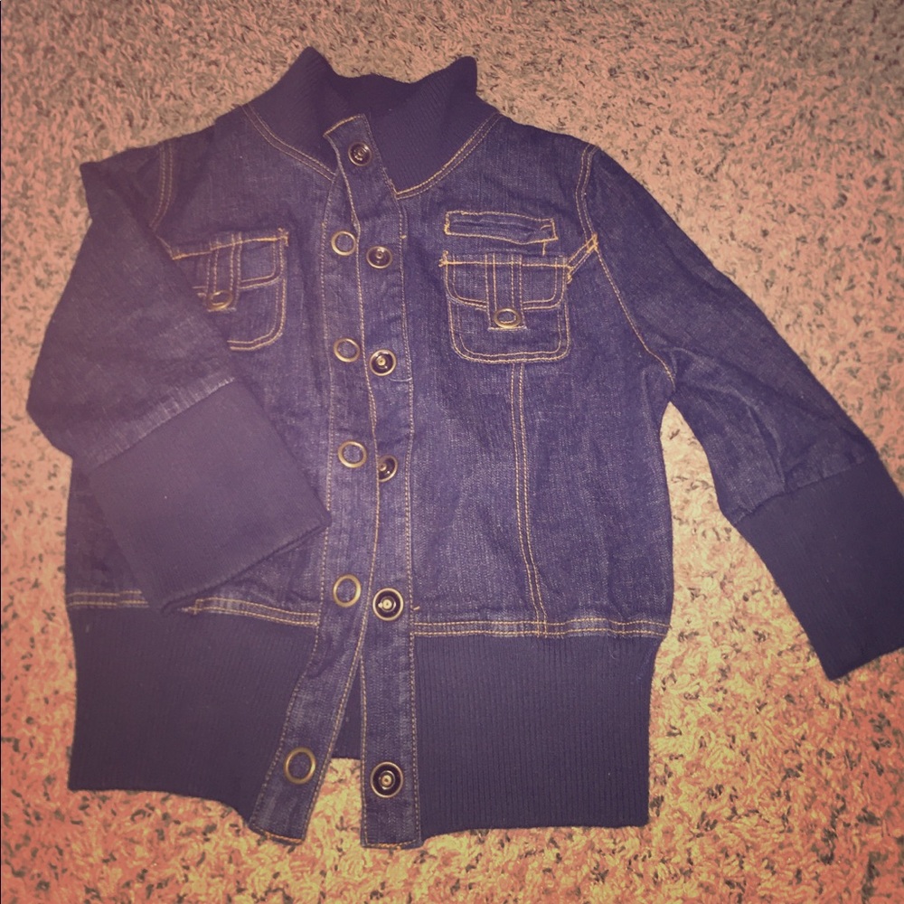Dark denim 3/4 jacket