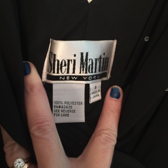 Sheri Martin Dressy Black Flowing Asymmetrical NWT - Picture 4 of 6