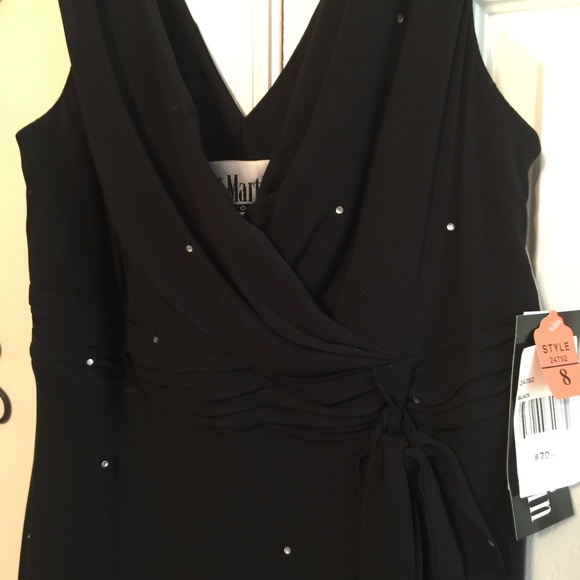 Sheri Martin Dressy Black Flowing Asymmetrical NWT - Picture 2 of 6