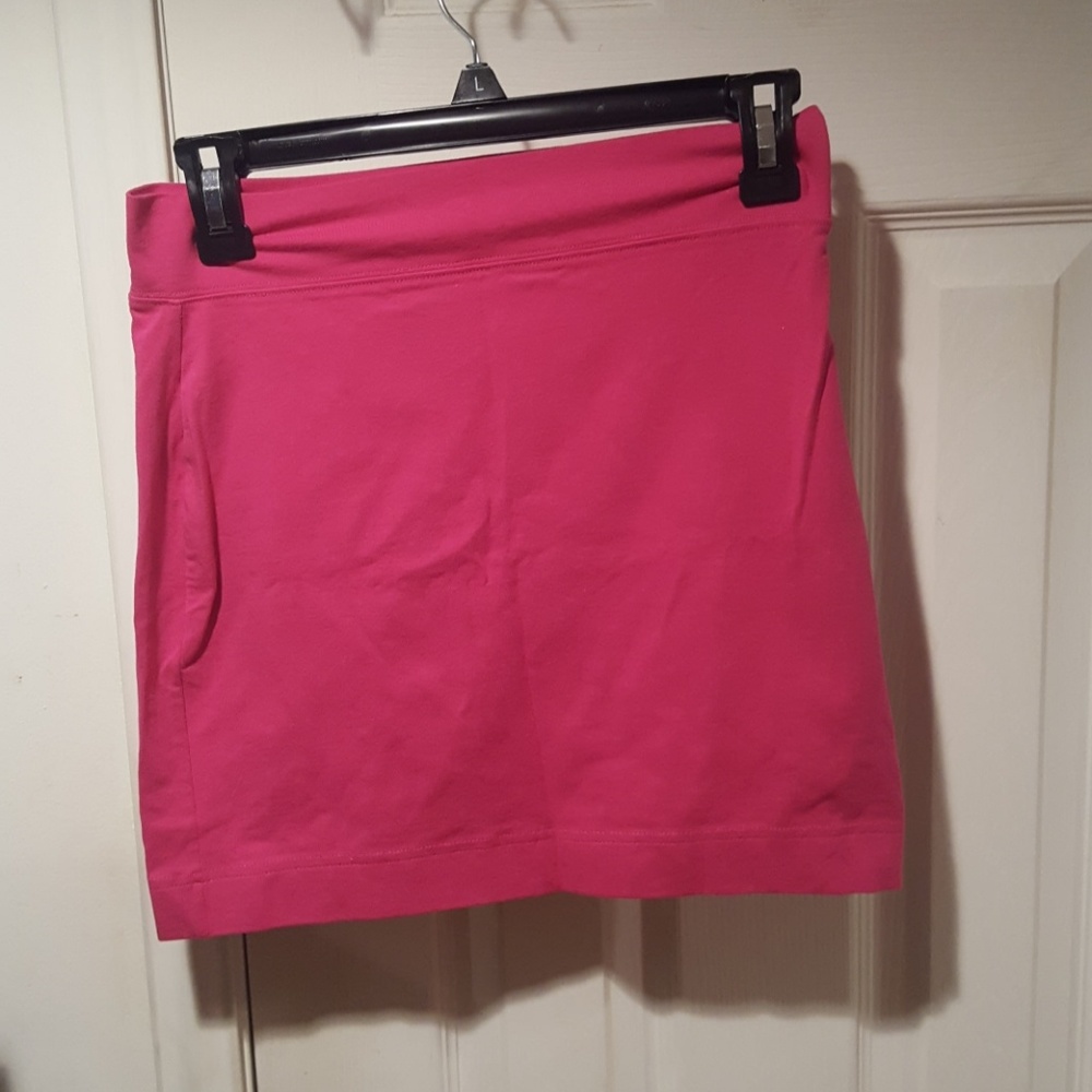 Beautiful  cotton  hot pink mini skirt