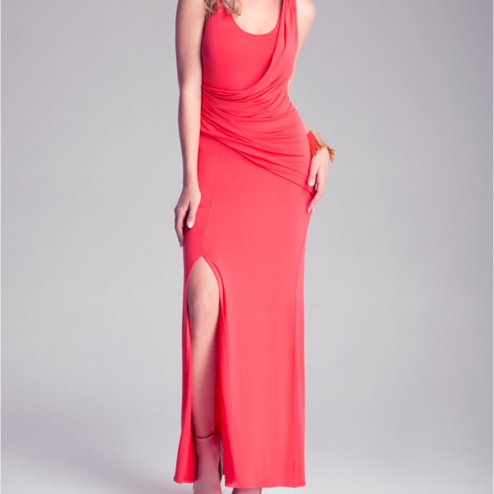 Bebe red maxi dress