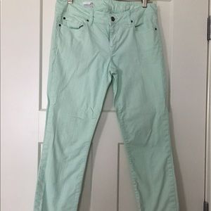 Gap mint green skinny jeans