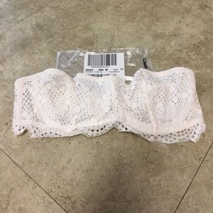 Victoria's Secret lace bandeau bralette. NWT