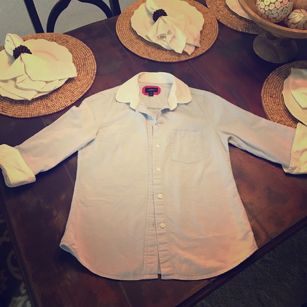 American Eagle blue and white shirt Size 0