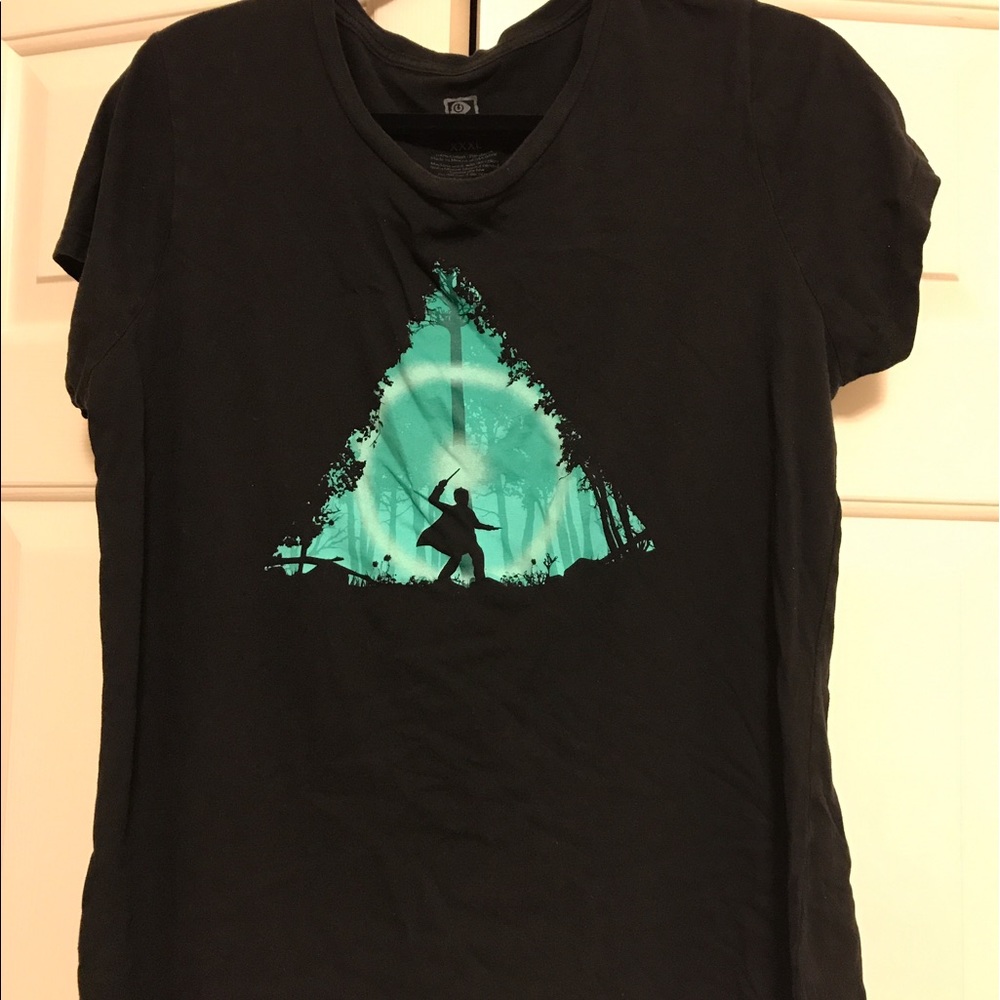 TeeFury 3XL Deathly Hallows Tee