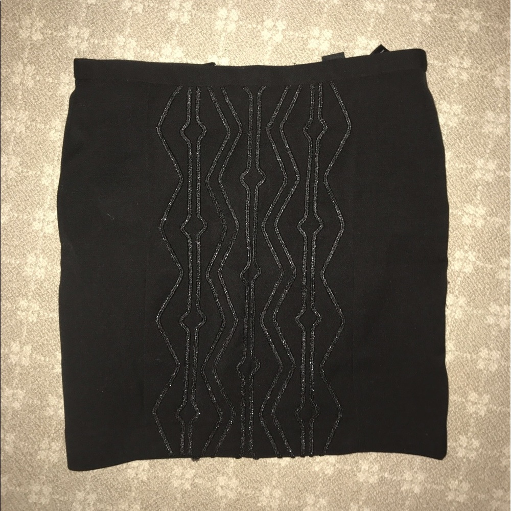 straight black skirt