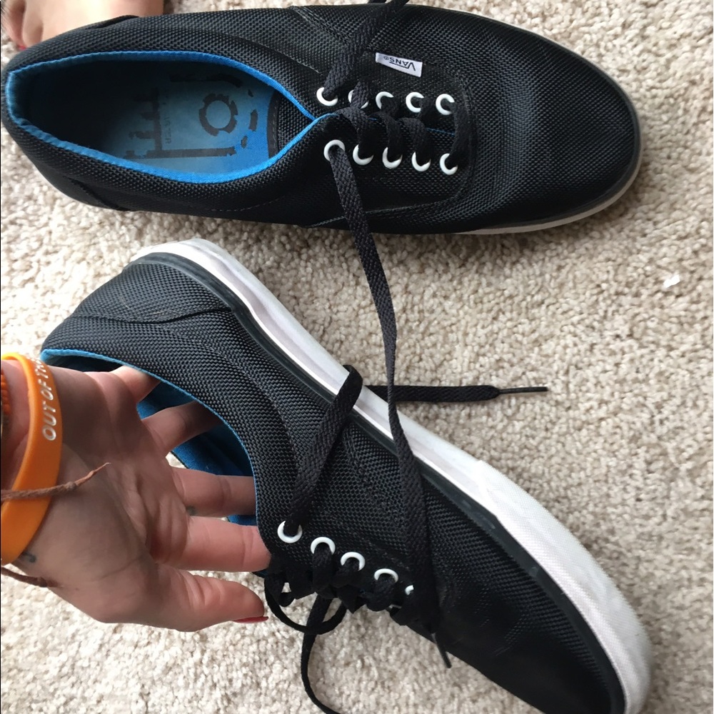 Black vans. Lightly worn. Men's size 11.