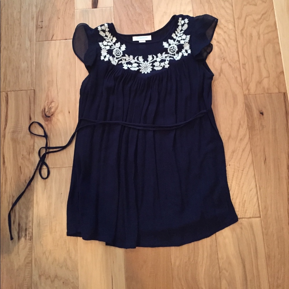 Motherhood maternity Navy top