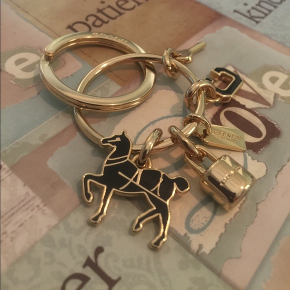 COACH Keychain, dust bag included. NWT - Picture 4 of 5