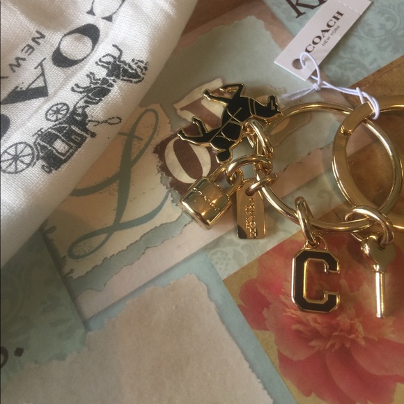 COACH Keychain, dust bag included. NWT - Picture 2 of 5