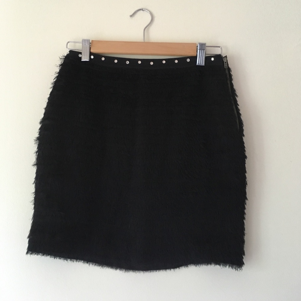 Madison Marcus black layered skirt