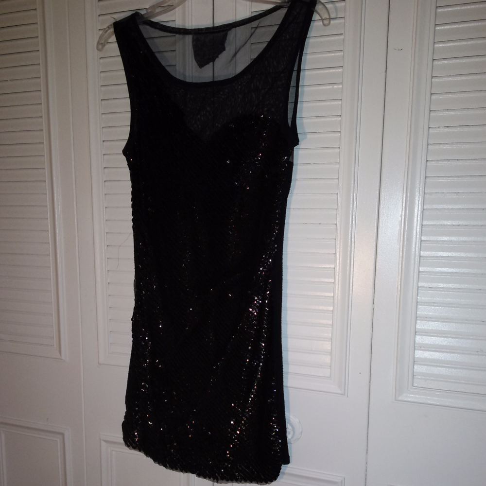 Poof Apparel:  Festive Sequins Dress  S-M (L)