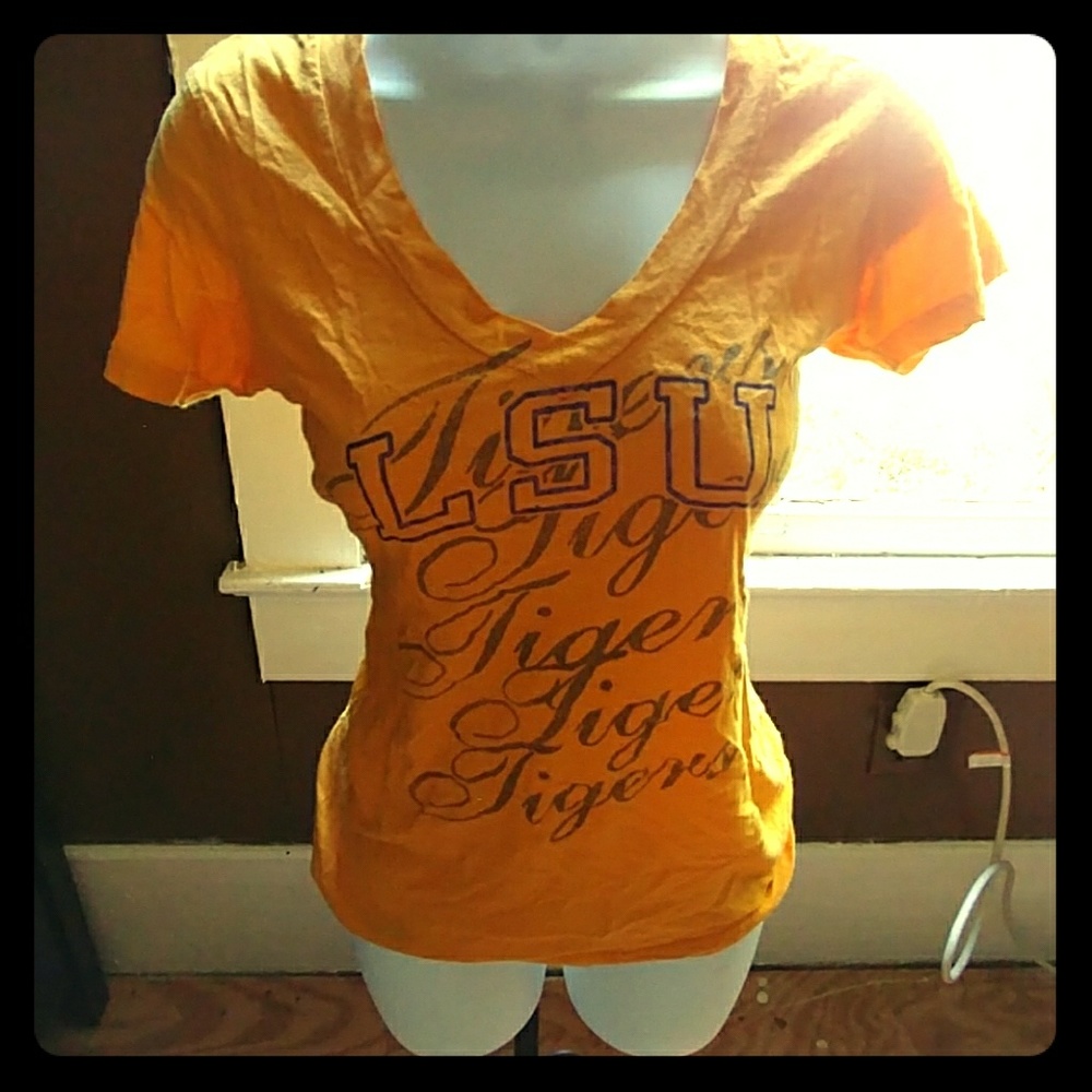 V-neck LSU shirt