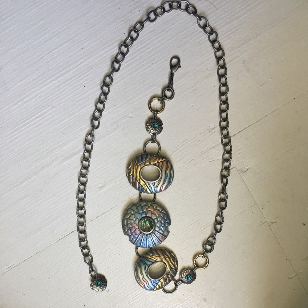 Chico's metal chain belt