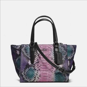| Black Coach Python Tote |