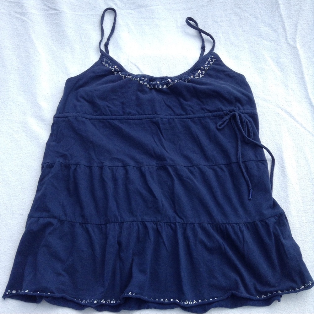 Navy Blue Sparkle Tank