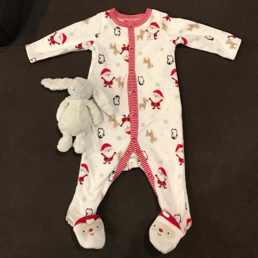 Santa onesie 9M