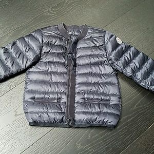 Authentic Moncler jacket 3T black metallic
