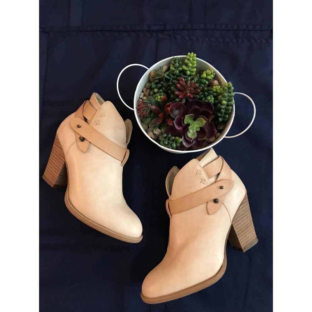 Tan booties